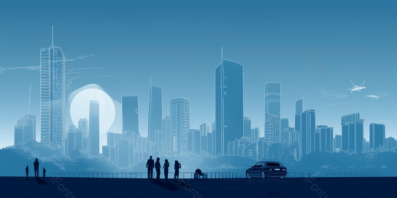 城市飞机高楼大厦线条效果背景图,插画/手绘图,插画/手绘图库,插画/手绘图下载,插画/手绘